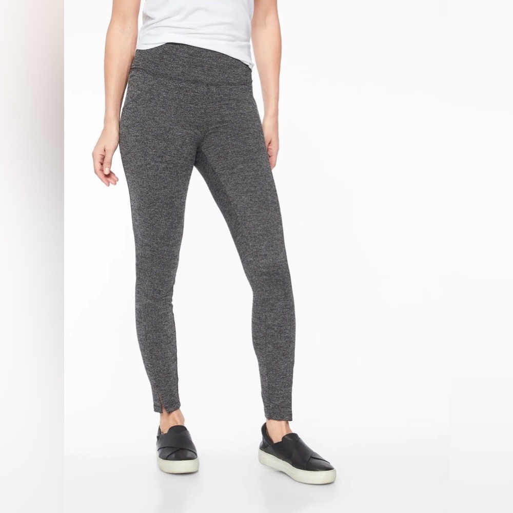 Athleta Mercer Tight Leggings Gray High Rise Yoga Pants Size M